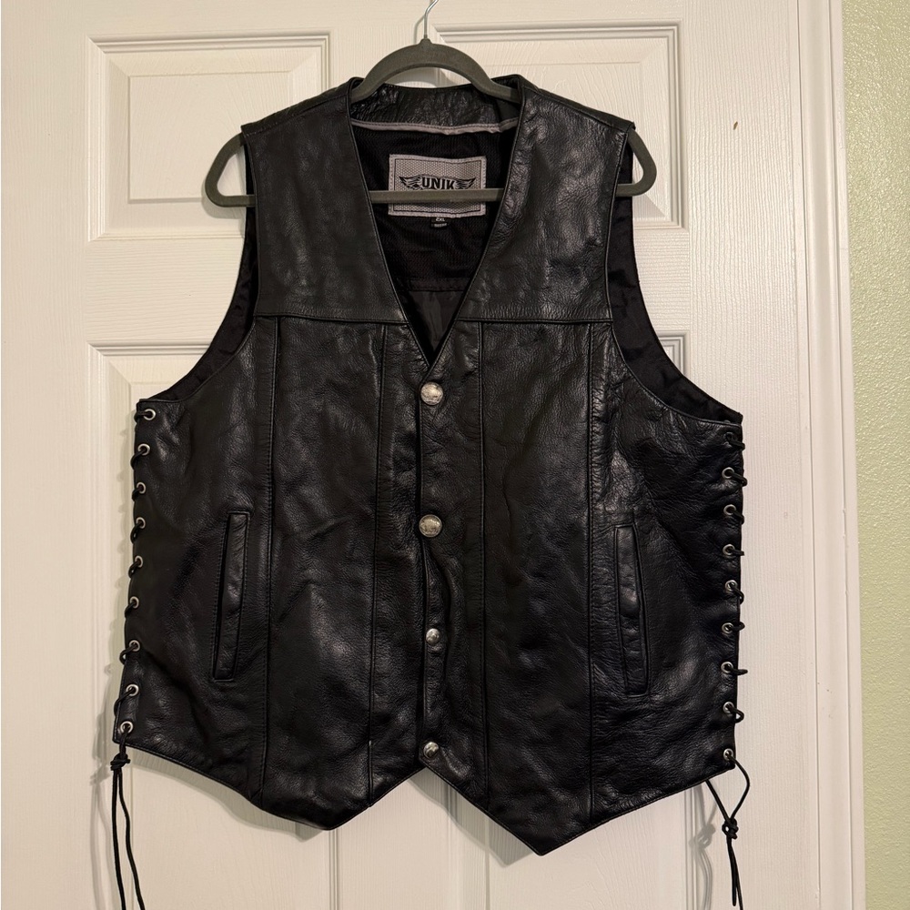 UNIK Black and Silver Embroidered Logo Jacket Label